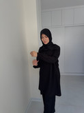 مانتونخی مشکی اربعین / زیپ مدارک