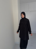 مانتونخی مشکی اربعین / زیپ مدارک