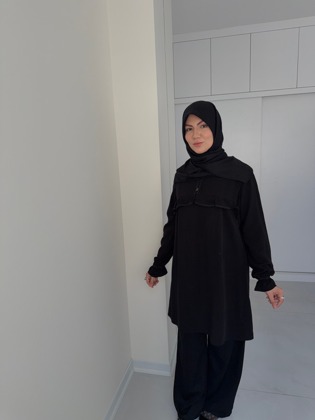 مانتونخی مشکی اربعین / زیپ مدارک