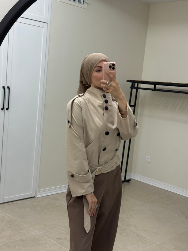 بارانی کوتاه ( ترنج کت ) مدل میرا