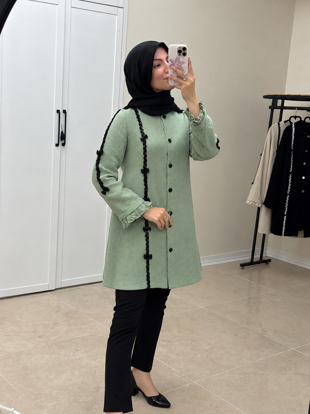 مانتو بلند پاییزه مدل یاسمن