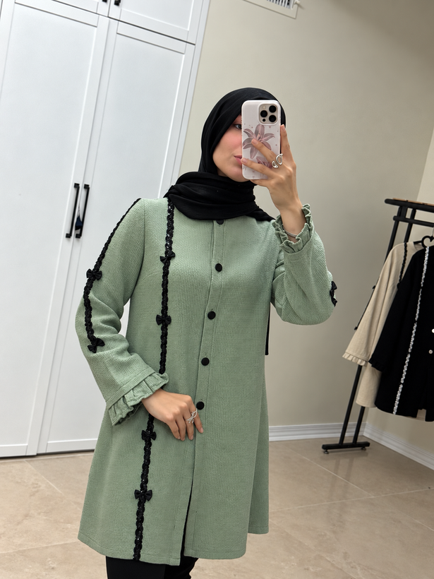 مانتو بلند پاییزه مدل یاسمن